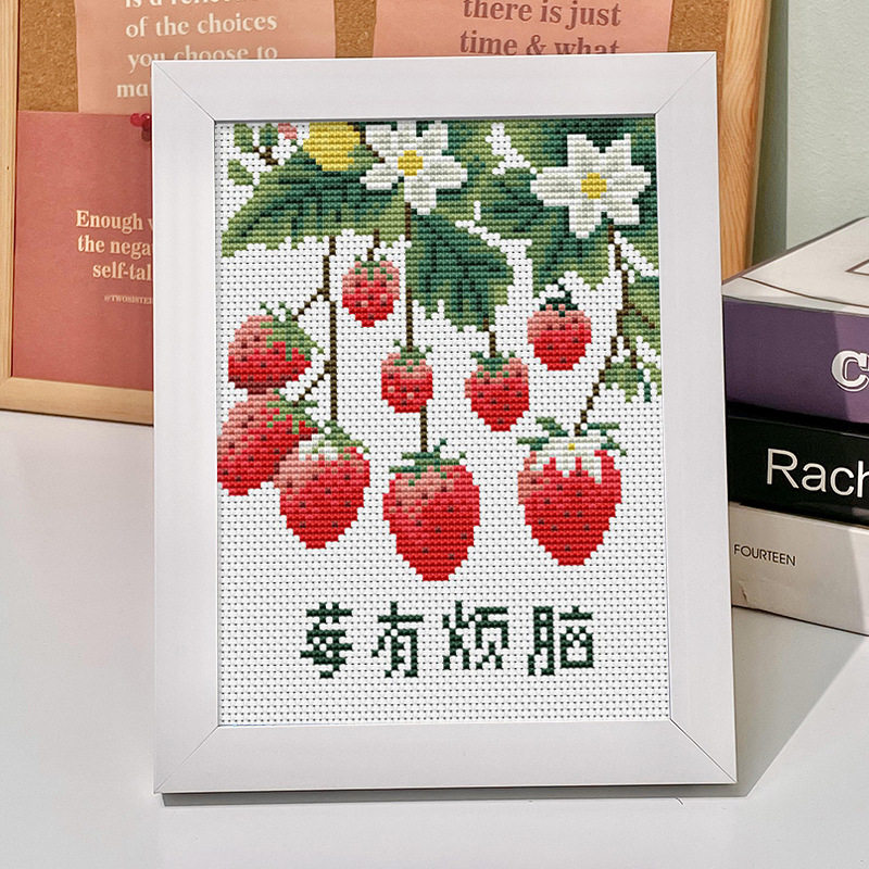 摆台带相框非成品没有烦恼串珠绣