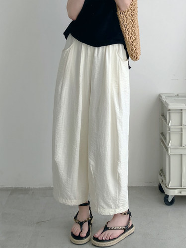 夏季宽松休闲裤显高显瘦裤子女