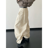 雾岛升级版 时髦重工高难度剪裁水洗薄绒工装 裤 sun柚 休闲秋冬新款