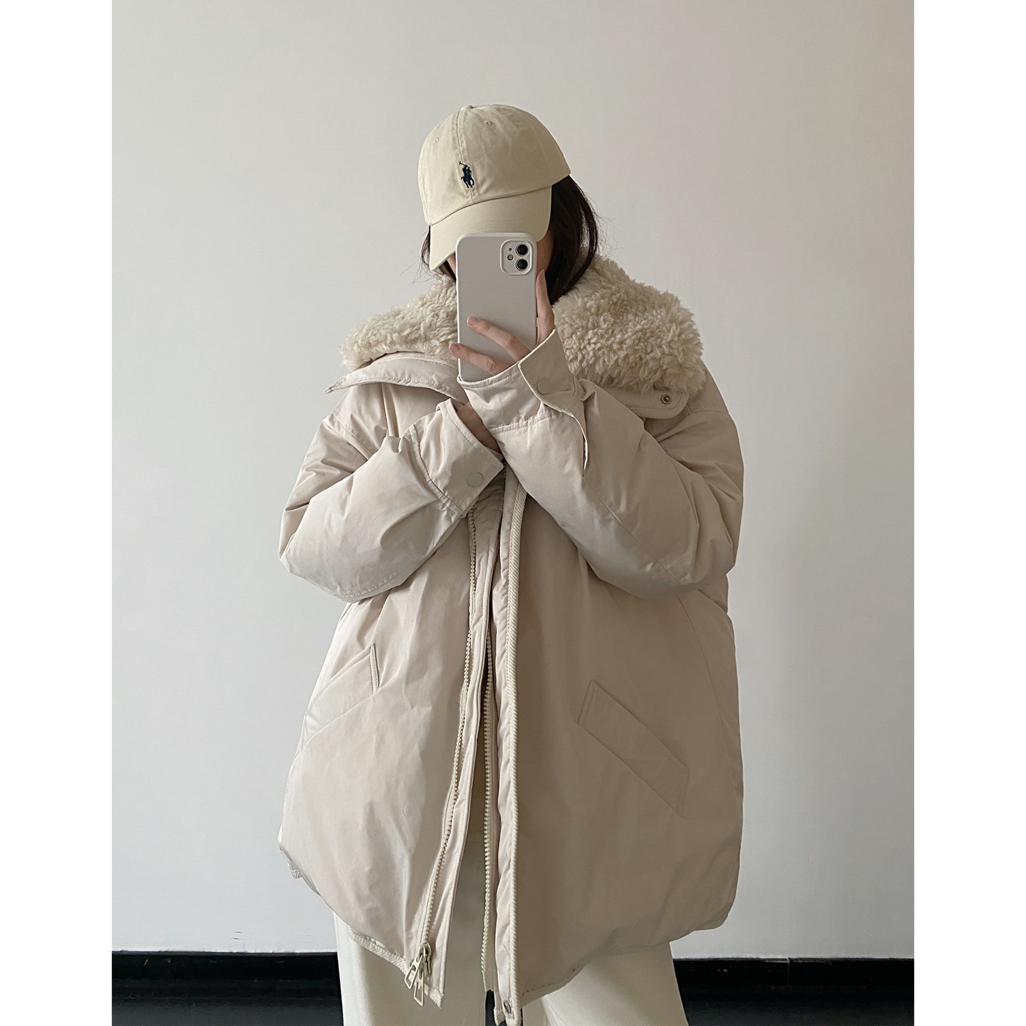 派克服休闲防风保暖毛领棉服外套