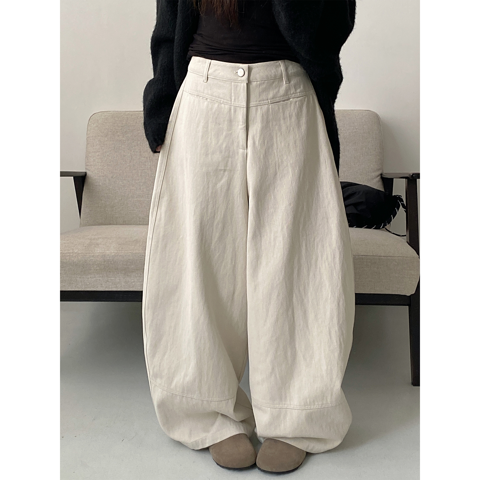 香蕉裤女宽松显瘦牛仔休闲裤子