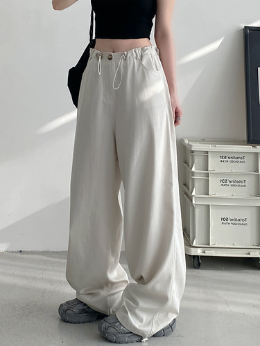 工装裤阔腿裤女休闲宽松裤子