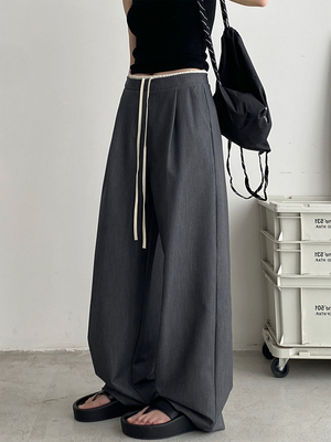 显高显瘦休闲裤女宽松时尚阔腿裤