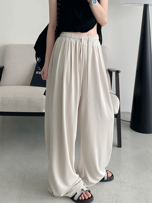 新款休闲阔腿裤显高显瘦裤子女