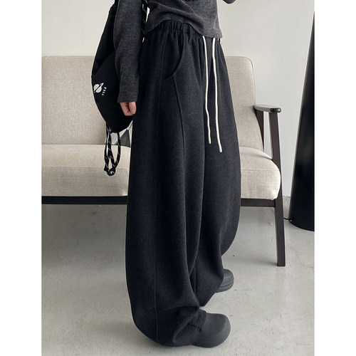 新款宽松休闲裤显高显瘦裤子女