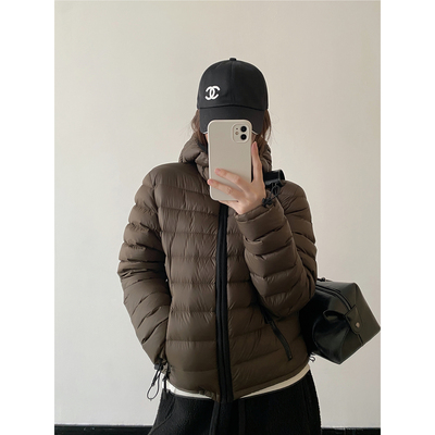 连帽拉链羽绒服休闲保暖百搭外套