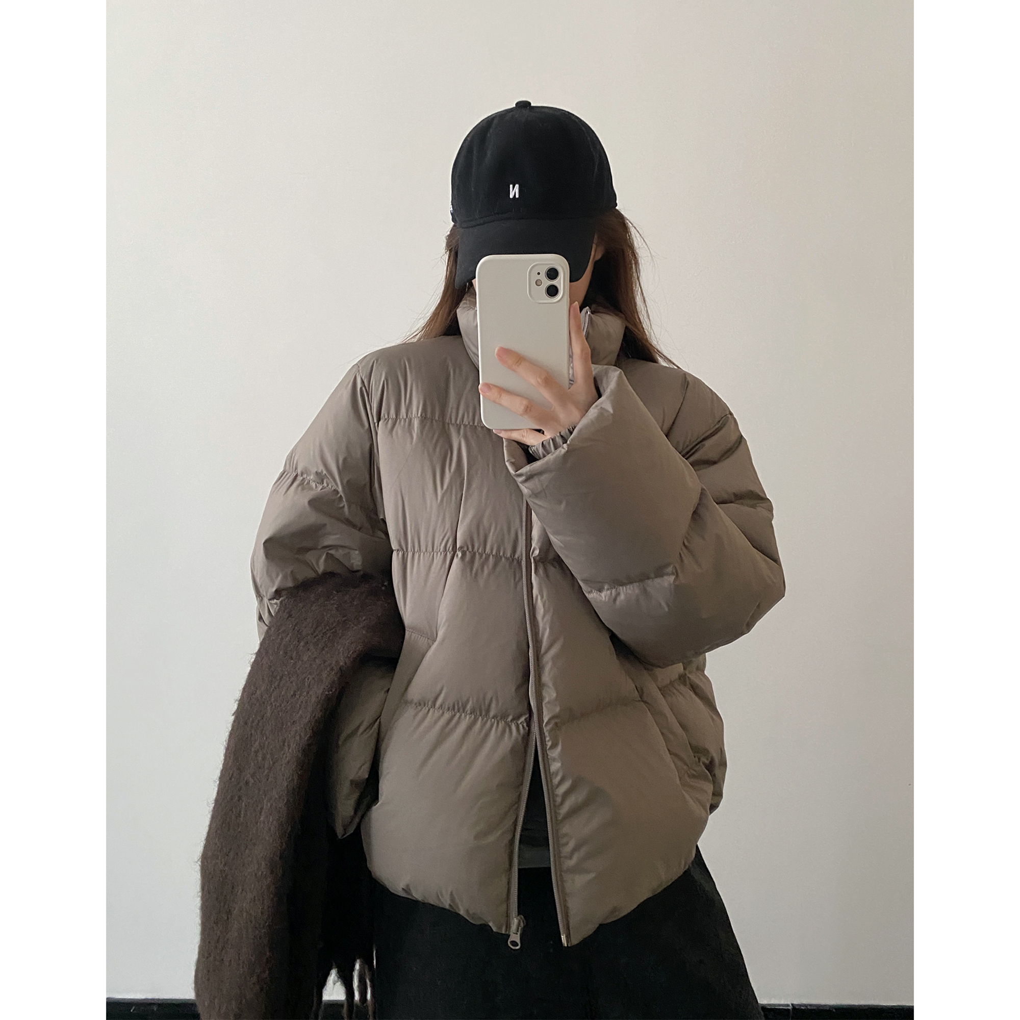 羽绒服女款冬季爆款90白鸭绒外套