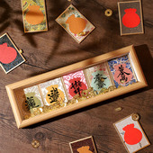 福袋形宋锦硬卡摆台小号迷你文创礼品手写书法卡纸国风锦锻布面金色宣纸楮皮纸混色玻璃画框小卡纸金边硬卡