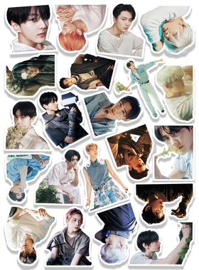 EN-符团  DICON30 周边笔记本手账防水手机笔记本贴纸