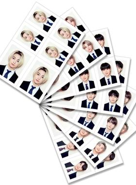 防弹少年团 田木正国金泰亨朴智旻闵玧其金硕郑号锡一寸二寸证件