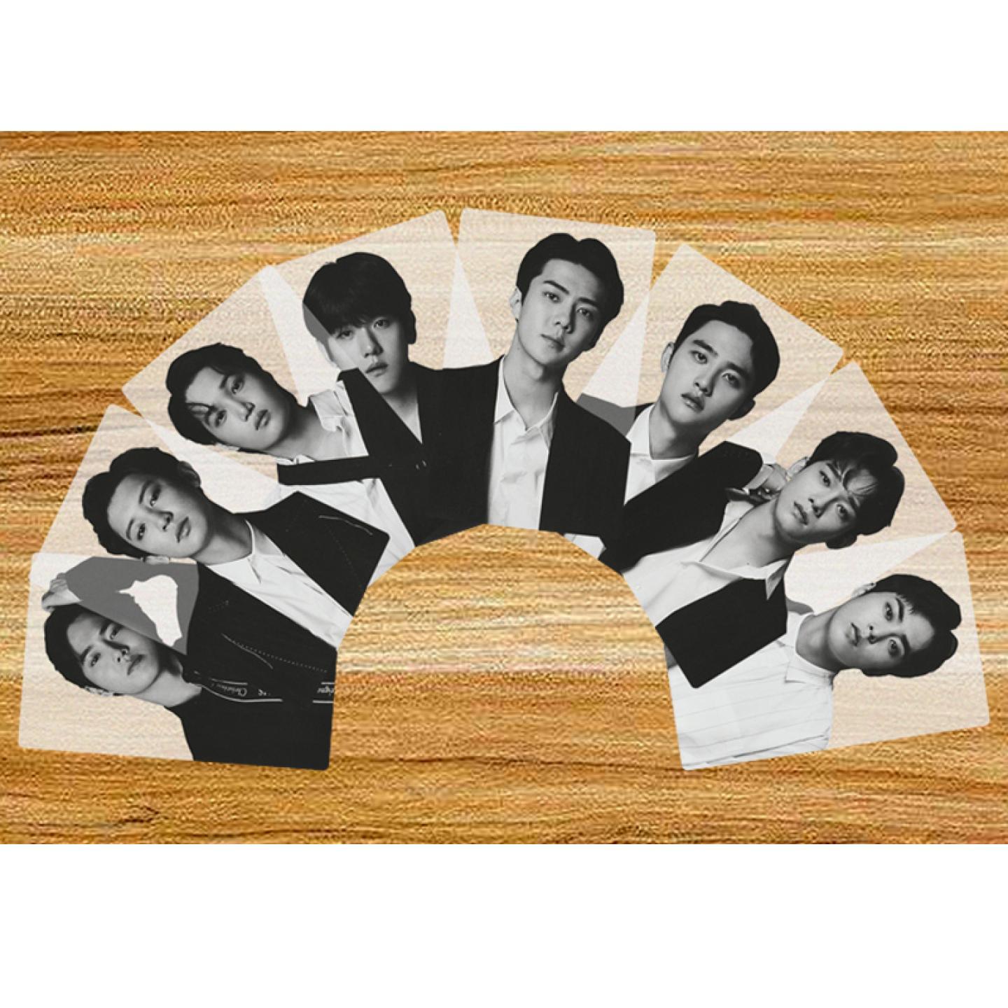 日本官周边方同款透明小卡EXO