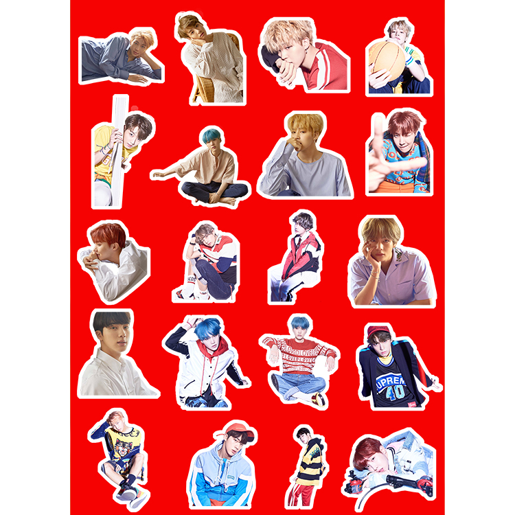 BTS 防彈少年團 Love Yourself 承'Her'周邊手機筆記本皮紋貼紙在類目 電子詞典/電紙書/文化用品, 紙張本冊, 貼紙中 - 來自Buy2taobao.com提供專業的淘寶代購服務