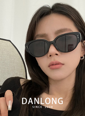 墨镜猫眼ins太阳镜可配近视