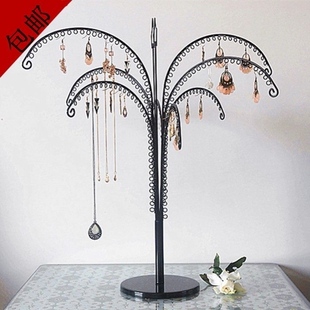多孔大号椰子树桌面饰品展示架耳环项链手链脚链小饰品挂架子 包邮