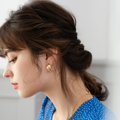 cider法式复古耳钉ins大牌个性