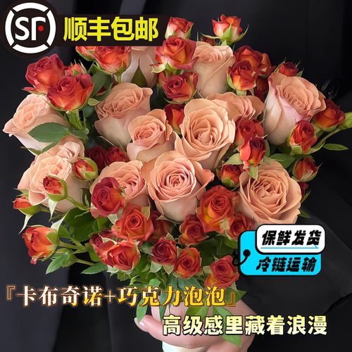 云南直发卡布奇诺玫瑰巧克力泡泡