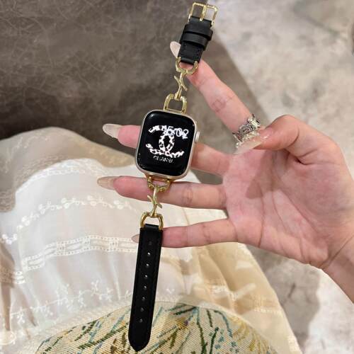 iWatch10表带高级感真皮质感苹果手表表带适用AppleWatchs9金属扣