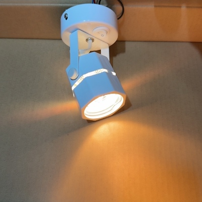 220V35W50W卤素射灯传统石英灯八角坐式射灯迷你柜台灯具带开关