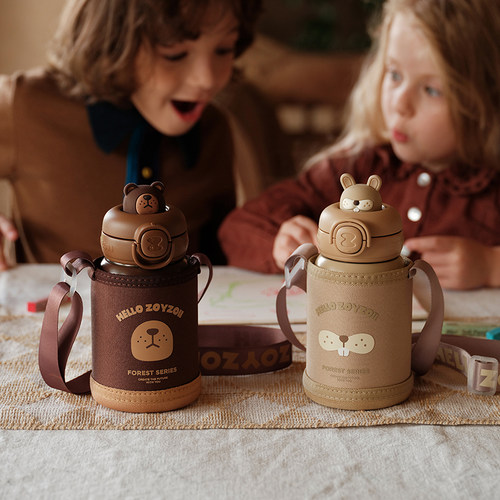 ZoyZoii儿童保温杯幼儿园吸管杯专用小朋友上学水杯可爱2026新款