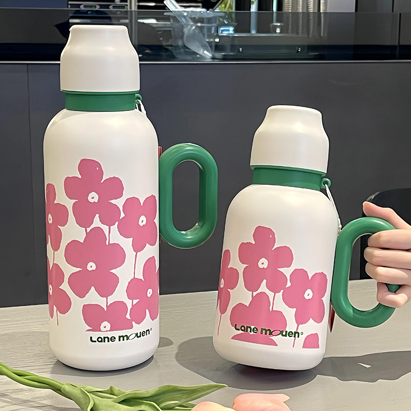 览萌LaneMouen保温杯大容量水壶水杯情人节生日礼物便携2026新款