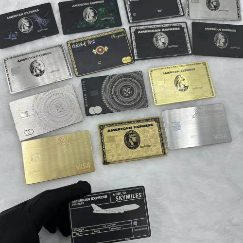 定制金属个性收藏美国运通黑金卡信用卡升级成摩根大通JP百夫长