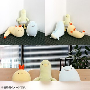 日本sanx角落生物进化史限定毛绒中公仔玩偶抱枕炸虾水龙企鹅礼物