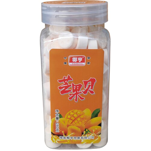 海南特产椰亨芒果贝280g椰子贝
