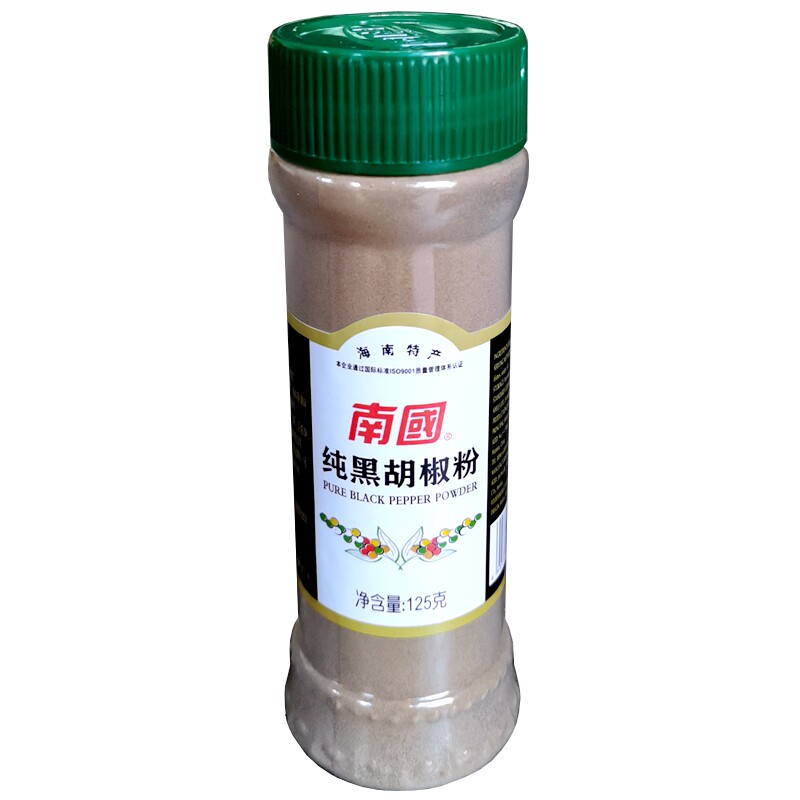 海南特产南国纯黑胡椒粉125g图片