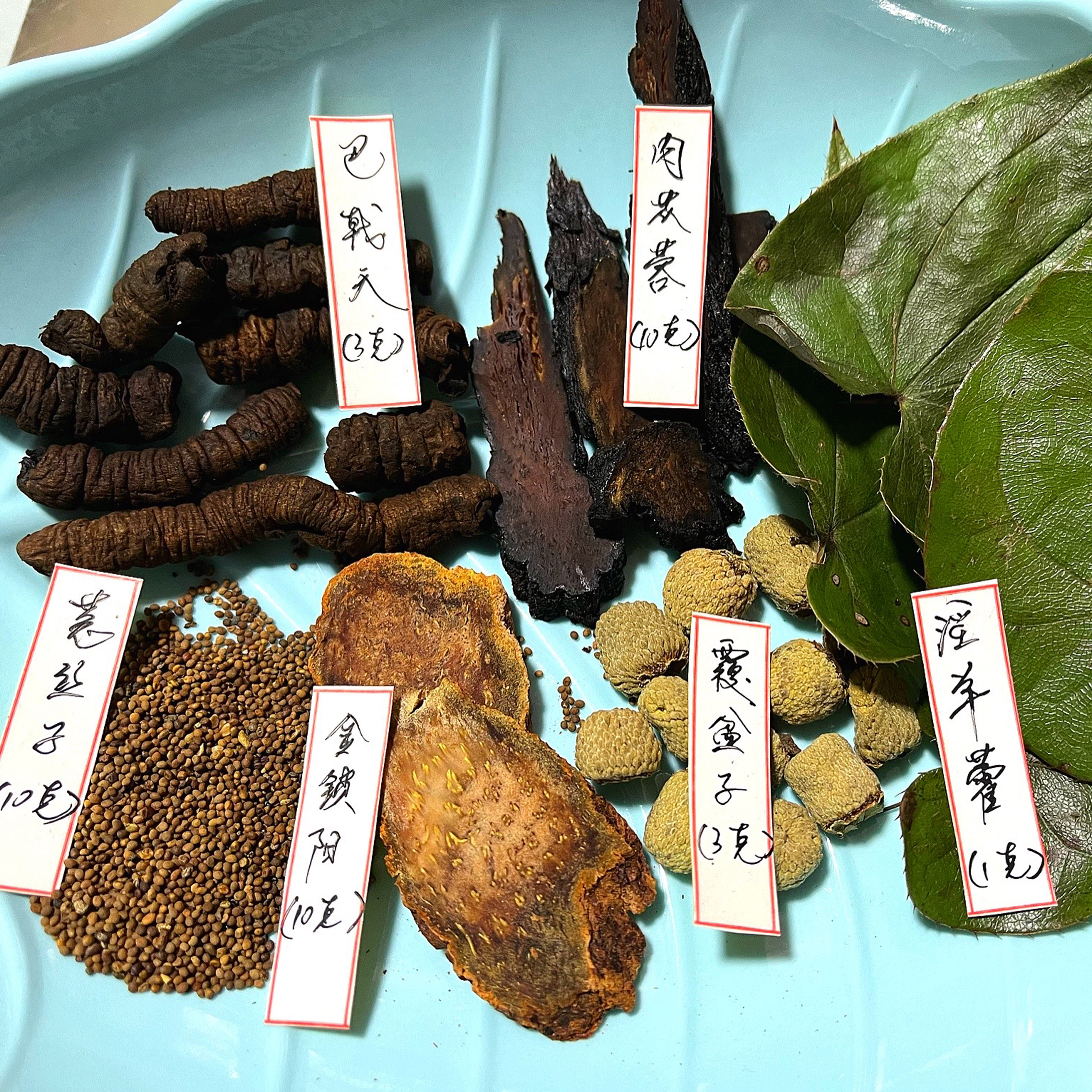 淫羊藿巴戟天肉苁蓉覆盆子倪师四大金刚男士泡水泡酒原料10份包邮