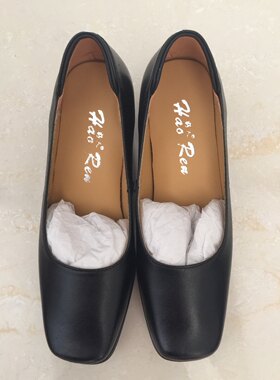 国航好人牌或海宇牌空姐鞋制服鞋航空工作鞋方头高跟鞋内部
