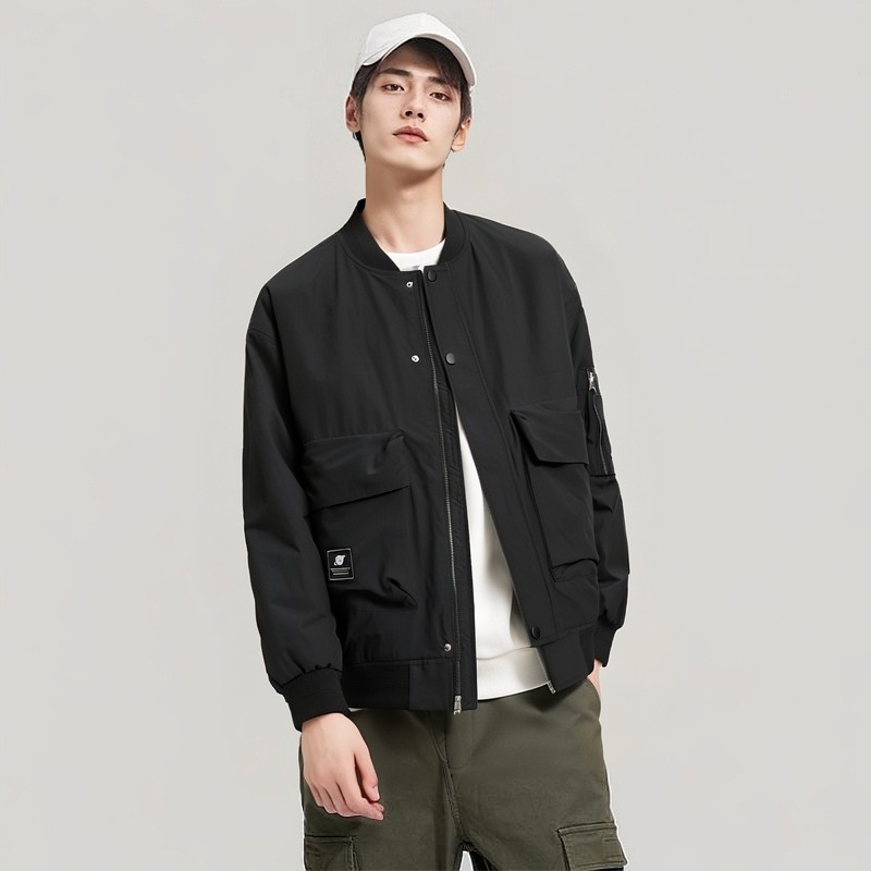 IRA2026春季新款飞行夹克大口袋棒球服外套男宽松休闲上衣潮