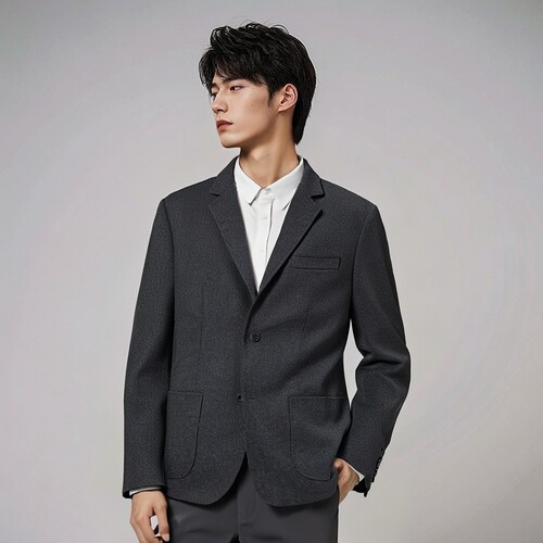 秋冬新款毛呢西装外套单件高端