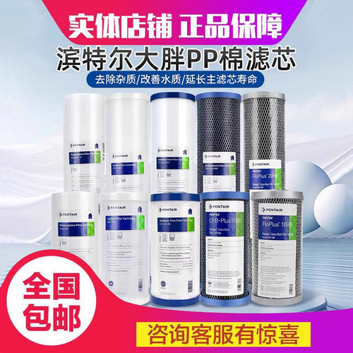 滨特尔10寸20寸大蓝瓶大胖PP棉RFC滤芯DFX GAC活性炭复合滤芯家用