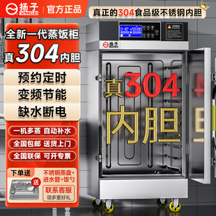 扬子304蒸饭柜商用电蒸箱米饭蒸饭机食堂燃气全自动蒸饭车蒸饭箱