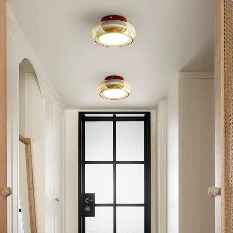 法式过道走廊灯中古风艺术创意胡桃木奶油风全光谱玄关阳台灯具,家装灯饰光源,厨卫/阳台/玄关/过道吸顶灯,淘宝优惠券,粉丝福利购,淘宝优惠卷