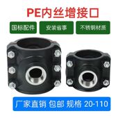 PE钢内丝增接口哈夫节快速三通分水器PPRPVC管道鞍座抢修节750632