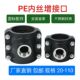 PE钢内丝增接口哈夫节快速三通分水器PPRPVC管道鞍座抢修节750632