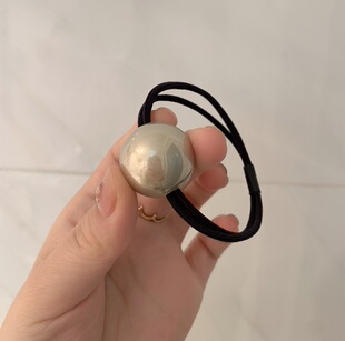 东大门同款香槟色大球发绳百搭弹力皮筋ins网红发圈少女丸子头绳