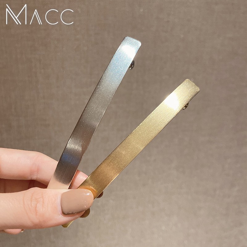 金属拉丝发夹后脑勺韩国气质网红2022年新款简约顶夹盘发马尾夹子