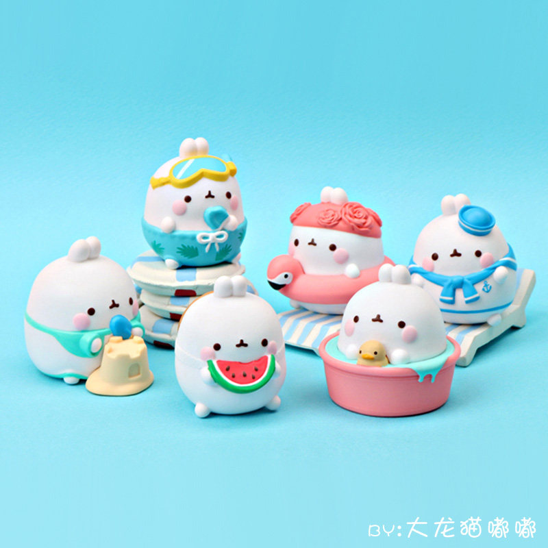 【官方正版】土豆兔盲盒molang兔子萌浪兔手办少女心可爱公仔摆件