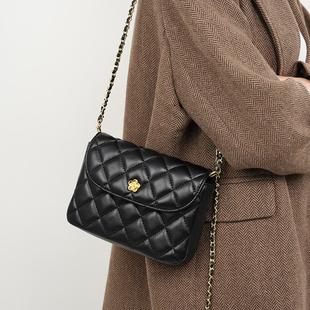小c包包女2025新款时尚小香风菱格链条单肩k高级感通勤斜挎小方包