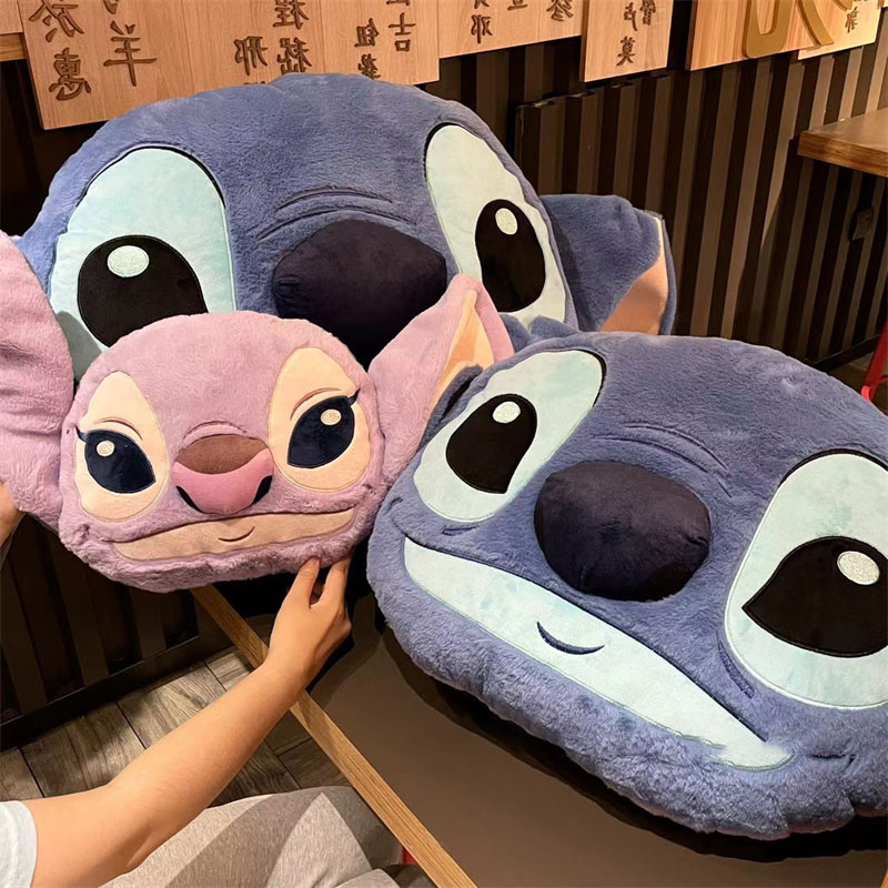 包邮史迪仔抱枕羽绒棉家居靠垫