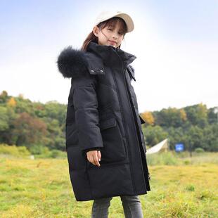 女童白鸭绒羽绒服韩版加厚外套高级感2025新款洋气生日超薄小孩穿