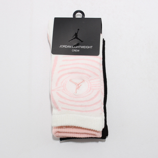 AIR JORDAN耐克AJ潮流男女中小童运动袜中长袜三双装DV9836