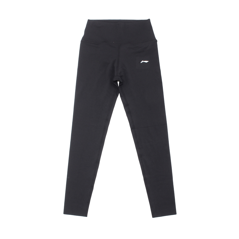 LINING李宁运动长裤女裤瑜伽健身跑步训练打底弹力紧身裤AULR130