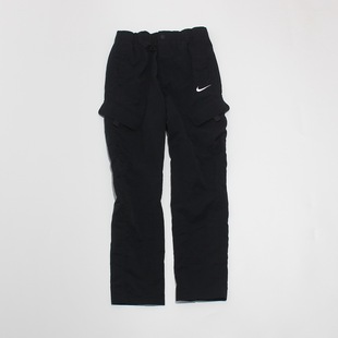 L码NIKE耐克潮流休闲大童工装直筒梭织运动长裤FD3239-010