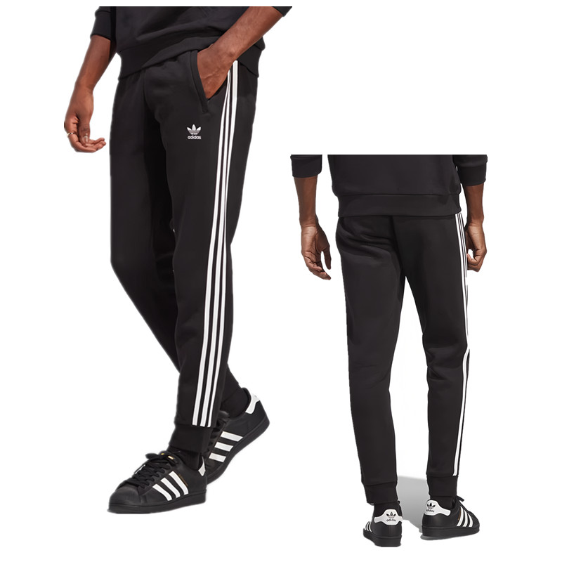 ADIDAS三叶草潮流男裤收口束腿抓绒保暖秋冬针织运动长裤IA4794