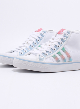 瑕疵清仓ADIDAS三叶草潮流女鞋NIZZA HI高帮休闲板鞋运动鞋GZ2796