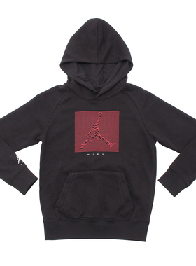 JORDAN耐克NIKE潮流男大童运动休闲连帽篮球套头衫卫衣DR8735-010