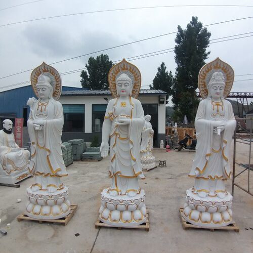 石雕定制佛像观音弥勒佛地藏王佛堂寺院菩萨财神爷供奉人物像摆件